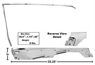 Picture of DOOR WINDOW FRAME KIT LH 65/6 COUPE : 3614RA MUSTANG 65-66