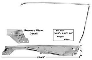 Picture of DOOR WINDOW FRAME KIT RH 65/6 COUPE : 3614QA MUSTANG 65-66