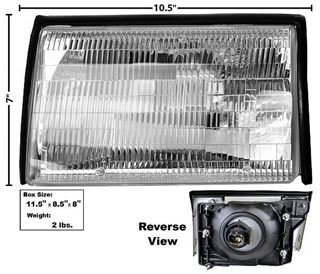 Picture of HEADLAMP ASSY LH 87-93 : 110133 MUSTANG 87-93