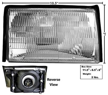 Picture of HEADLAMP ASSY RH 87-93 : 110134 MUSTANG 87-93
