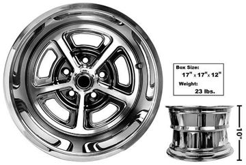 Picture of MAGNUM ALLOY WHEEL 15X10 COATED : FW150C MUSTANG 65-73