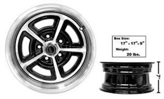 Picture of MAGNUM ALLOY WHEEL 15X7 NEW DESIGN : FW157P MUSTANG 64-72