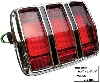 Picture of TAIL LAMP LED 1965-66 W/BEZEL : FTL6411LED MUSTANG 65-66