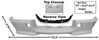 Picture of VALANCE FRONT URETHANE  1967-68 : 3643A MUSTANG 67-68