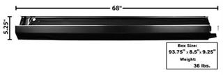 Picture of ROCKER PANEL OUTER LH 68-79 : 1663 NOVA 68-79