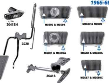 Picture for category Brake Pedal Assemblies : Mustang