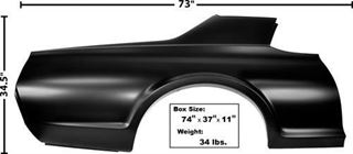 Picture of QUARTER PANEL RH 1967-68 COUGAR : 3848A COUGAR 67-68