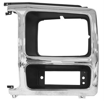 Picture of HEADLAMP DOOR LH 82-86 CHROME/BLACK : 3037D FORD PICKUP 82-86