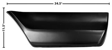 Picture of BEDSIDE REAR LOWER SECTION LH 73-79 : 3269D FORD PICKUP 73-79