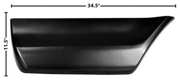 Picture of BEDSIDE REAR LOWER SECTION RH 73-79 : 3269C FORD PICKUP 73-79
