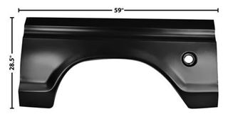 Picture of BEDSIDE WHEEL ARCH EXTENTION LH : 3269F FORD PICKUP 73-79