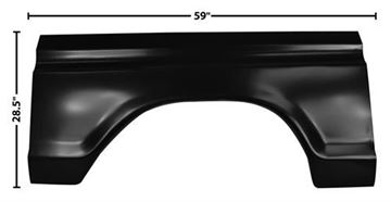 Picture of BEDSIDE WHEEL ARCH EXTENTION RH : 3269E FORD PICKUP 73-79