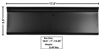 Picture of GLOVE BOX DOOR 1956 PTD BLACK : 3213 FORD PICKUP 56-56