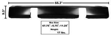 Picture of BUMPER FRONT STONE DEFLECTOR 55-56 : 3042A FORD PICKUP 55-56