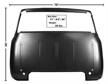 Picture of CAB BACK PANEL 53-55 LARGE WINDOW : 3240A FORD PICKUP 53-55