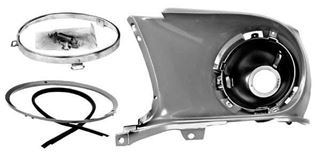 Picture of HEADLAMP ASSY LH 67-68 : X3699 MUSTANG 67-68
