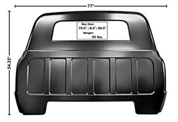 Picture of CAB BACK PANEL 67 SMALL WINDOW : 1114DB CHEVY PU 67-72