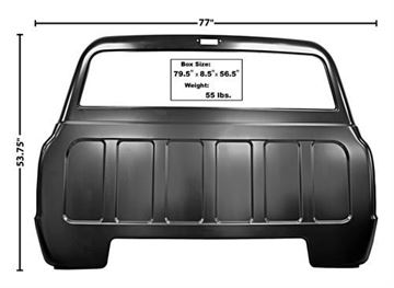 Picture of CAB BACK PANEL 70-72 BIG WINDOW : 1114DC CHEVY PU 70-72