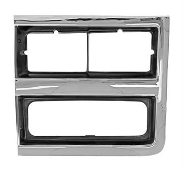 Picture of HEADLAMP DOOR LH 89-91 CHROM/SILVER : M1139W CHEVY PU 89-91