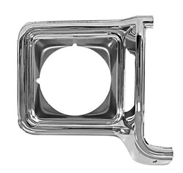 Picture of HEADLAMP DOOR RH 73/8 CHROME/SILVER : M1138K CHEVY PU 73-78
