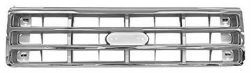 Picture of GRILLE 87-88 CHROME/SILVER/BLACK : 3037K FORD PU 87-88