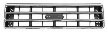 Picture of GRILLE 89-91 CHROME/SILVER/BLACK : 3037L FORD PU 89-91