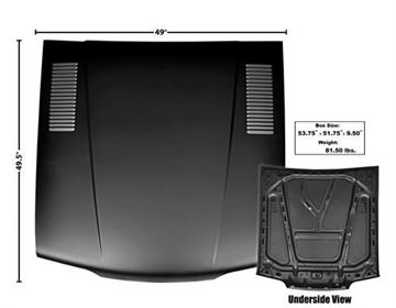 Picture of HOOD 87-93 STANDARD W/VENT : 3641QE MUSTANG 87-93