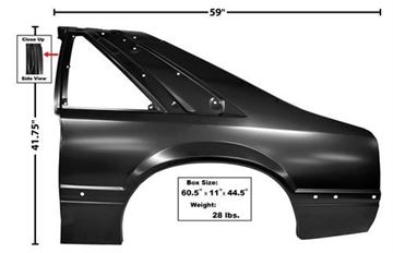 Picture of QUARTER PANEL LH 87-90 COUPE : 3641KS MUSTANG 87-90