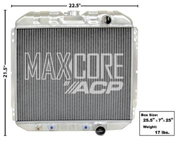 Picture of RADIATOR ALUMINUM 3-ROW V-8 : FM-ER303 COUGAR 67-69