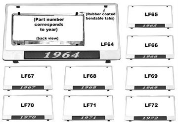 Picture of LICENSE PLATE FRAMES 1971 : LF71 CAMARO 71-71