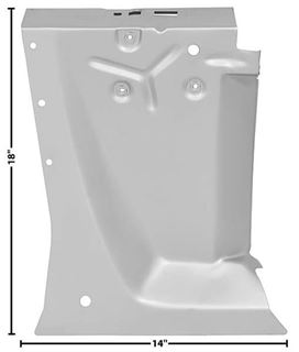 Picture of RIGHT HAND DRIVE FENDER APRON* : R3634L MUSTANG 67-68