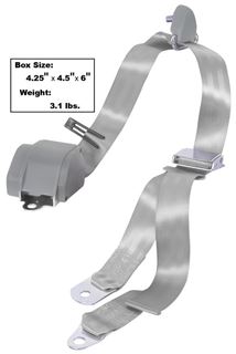 Picture of SEAT BELT 3-POINT MOUNT  GRAY : SB3-GRAY MUSTANG 65-73