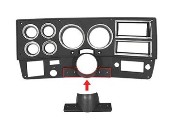 Picture of DASH BEZEL 81-83 W/AC,2 HOLE : D1101 CHEVY PU 81-83