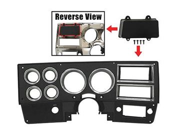 Picture of DASH BEZEL 84-87 W/O AC ONE HOLE : D1102 CHEVY PU 84-87