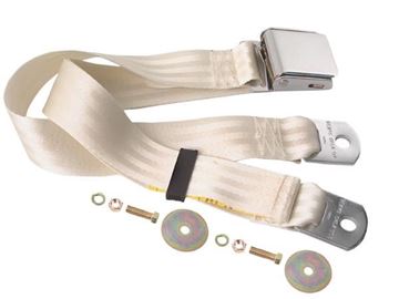 Picture of SEAT BELT WHITE 60 : SBL-WT60 CHEVELLE 64-72
