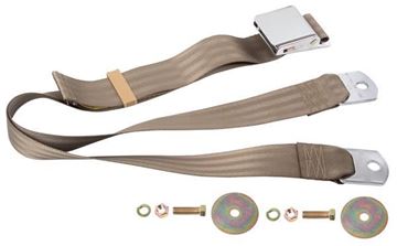 Picture of SEAT BELT DARK TAN 74 : SBL-DT74 MUSTANG 65-73