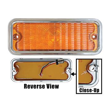 Picture of PARK LAMP ASSY RH 73-80 LED AMBER : LP74 CHEVY PU 73-80